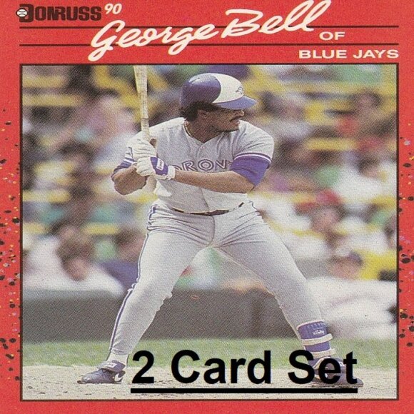 George Bell MLB Card Collection - 2 Toronto Blue Jays MLB Cards - Picture 1 of 3